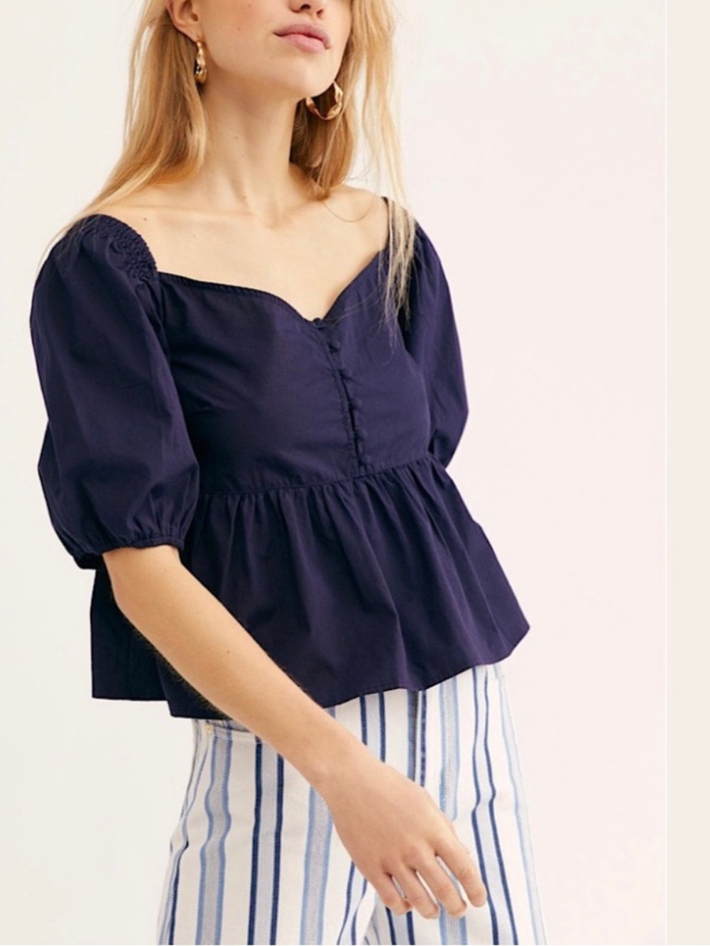 Free People Veronica Sweetheart Top Small - Picture 5 of 6